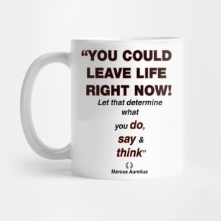 Stoics Marcus Aurelius Quote Mug